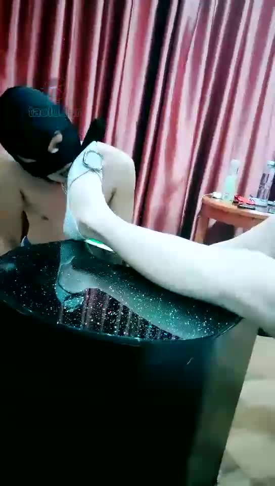Casual licking soles holy water rewards foot fetish dogs