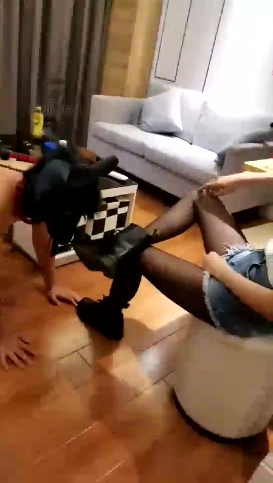 暴力美学 马奴训练 黑丝马丁靴专场 