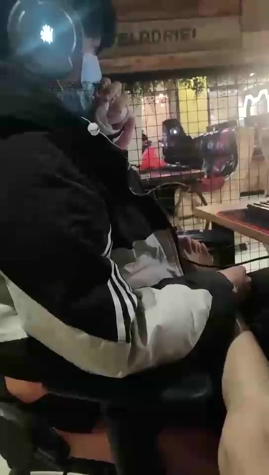00小主 网吧调教开发素人 帆布鞋长筒棉袜 