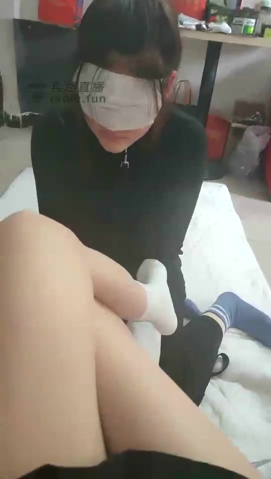 00小主 帆布鞋 棉袜 青春女孩调教女奴 