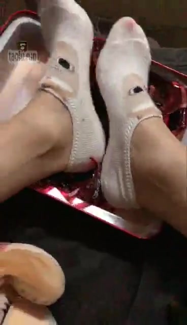 苏儿 小白鞋踩脸 棉袜踩脸 