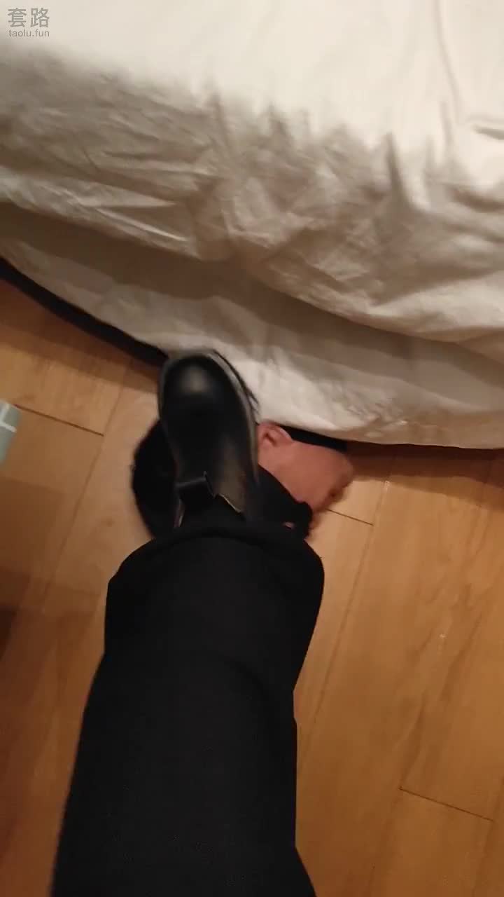 Original, amateur lady sister, worship leather boots and socks