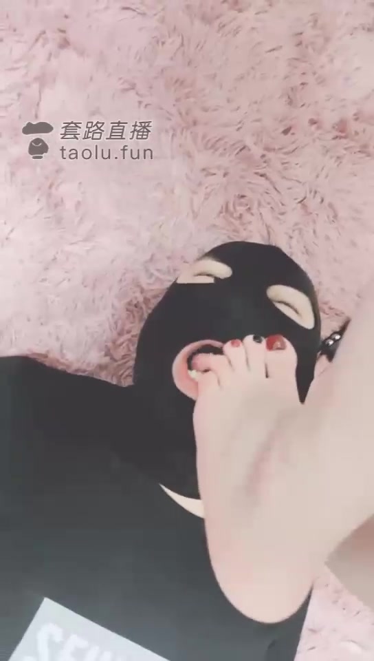 灵竹 主人喂狗狗口水