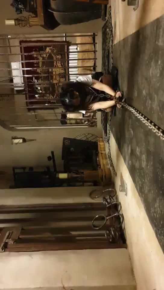 禅狱工作室 铁链调教女奴