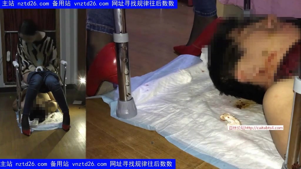 The foot toilet slaves of the three Beijing sisters