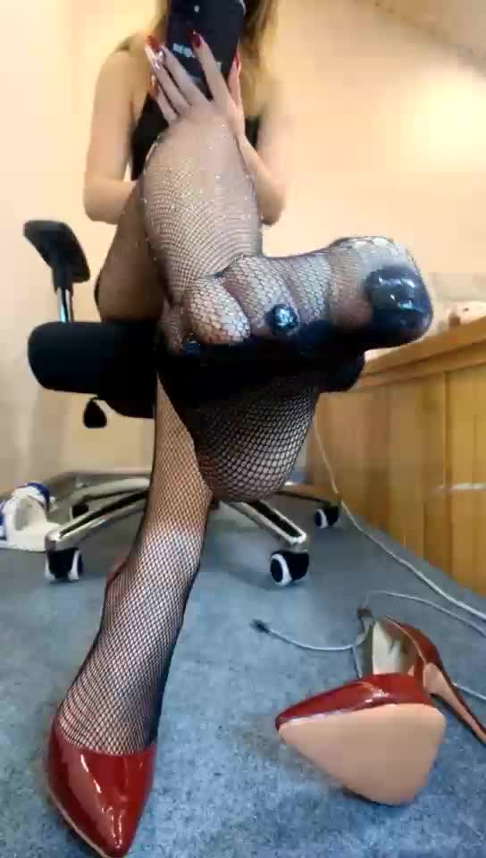 First-view net stocking temptation session, 53 minutes