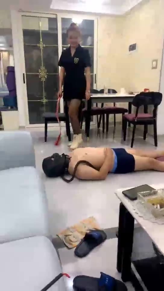 轻舟一弄 家奴干活不干净 受惩罚鞭子抽断了