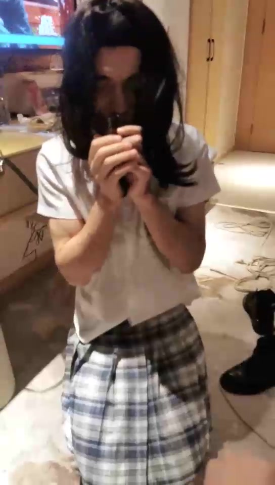 S夏夏绳缚和妃妃 双主给奴化妆 调变装CD奴 捆绑圣水 虐JJ 下）