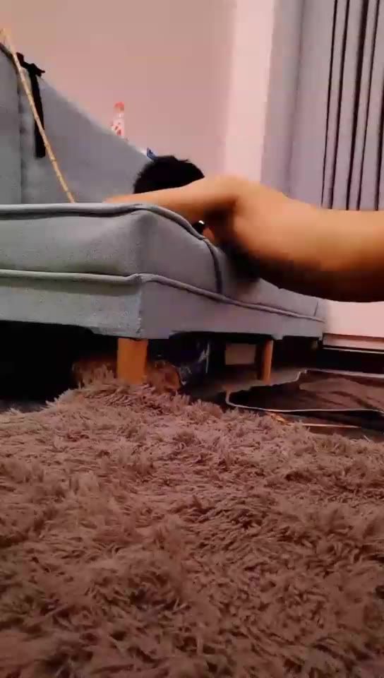 香颜 插狗尾巴玩狗