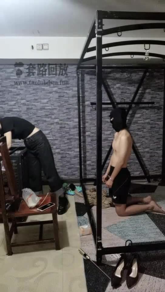 夏夏绳缚 调双奴 吊虐 狗笼 鞭打