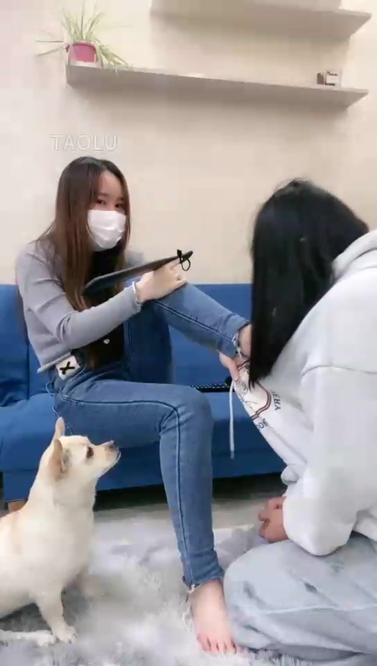 Forever蜜儿 打素人闺蜜屁股、闻袜子