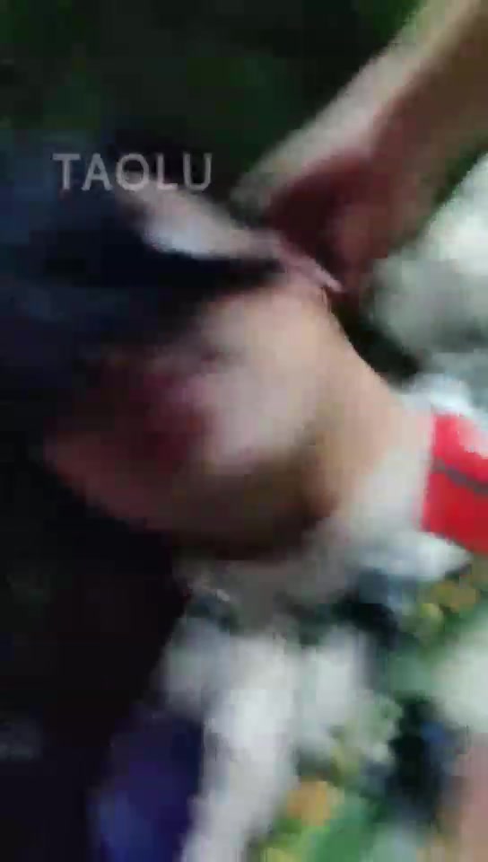 深圳秦秦 户外舔脚 口水