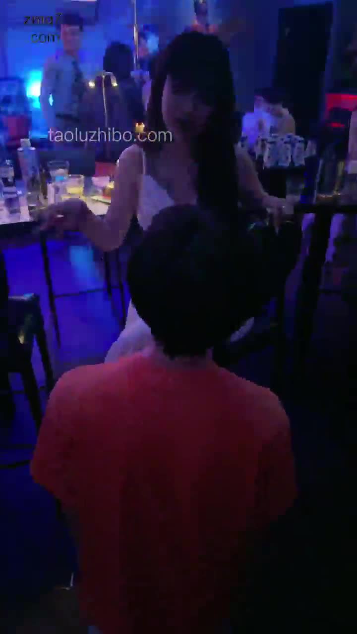 Public bartending in the bar, humiliation