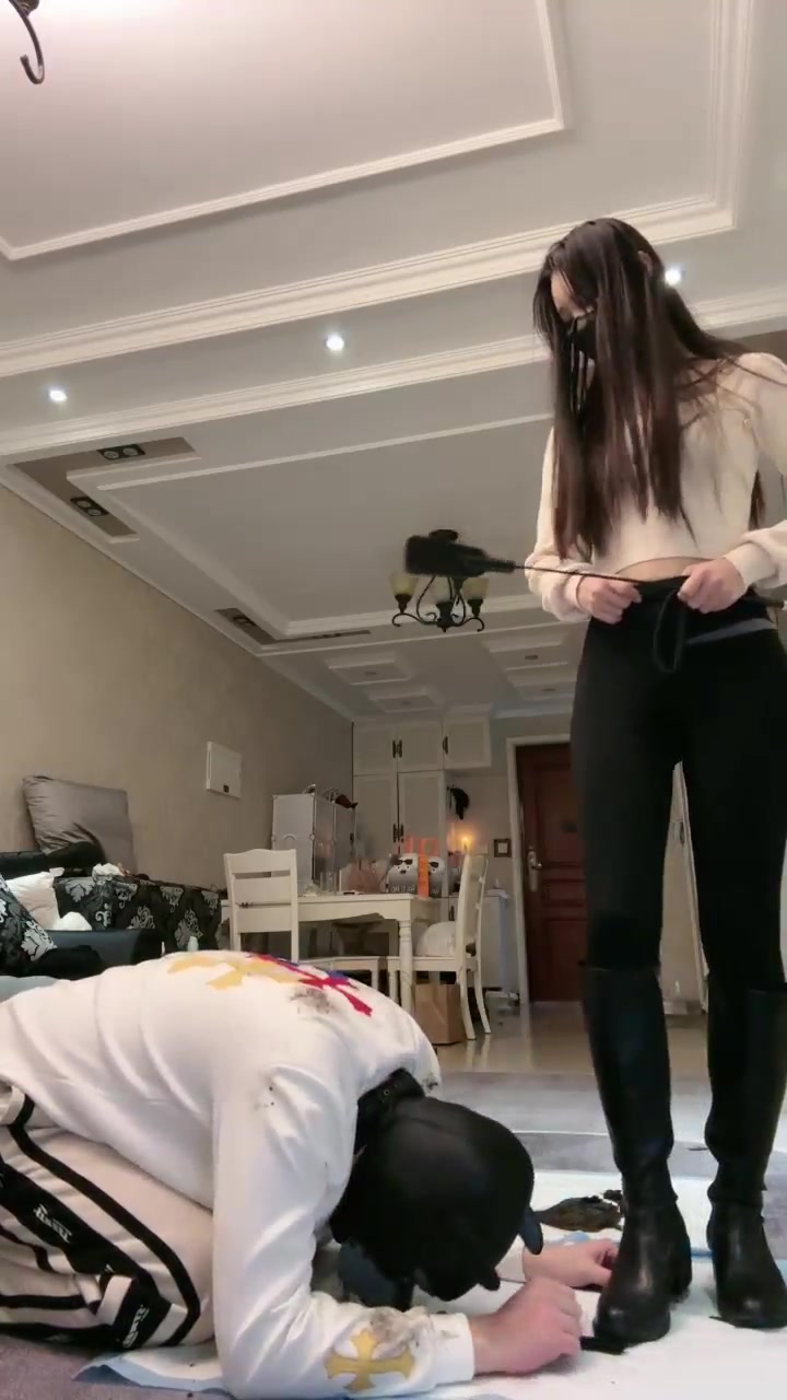 猫神大人 骑士靴 紧身裤