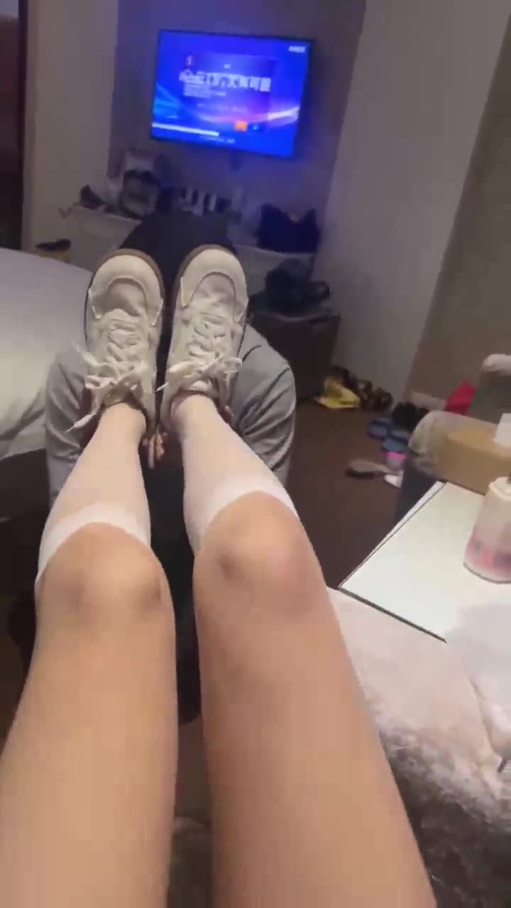 foot fetish, white socks