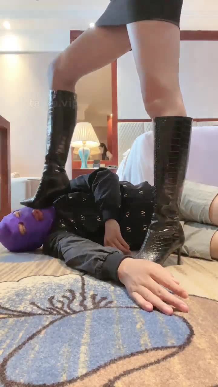 安主 长靴 随意的玩贱货