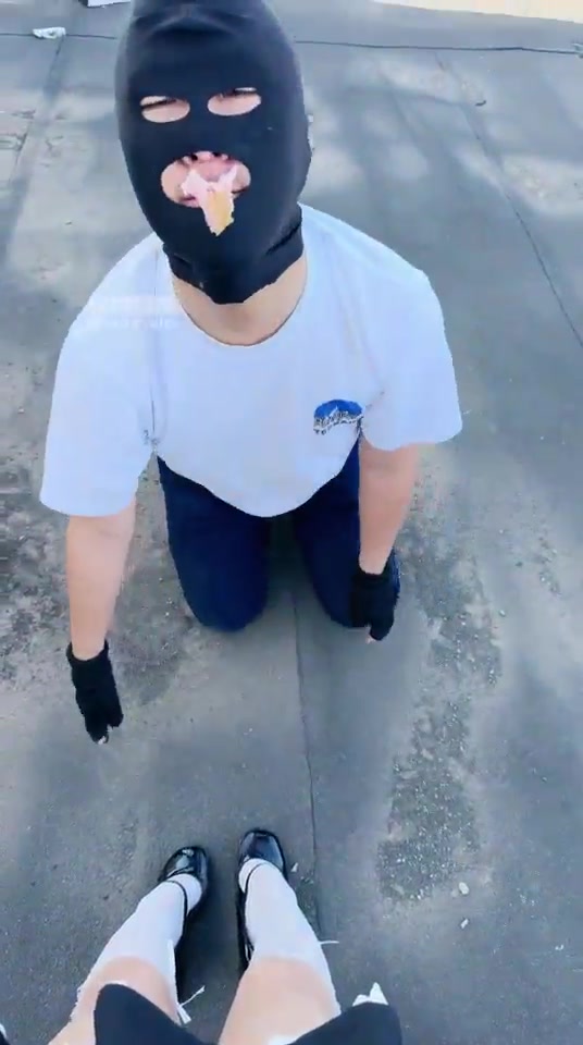 卡莎女帝 骑马户外 骑脖子