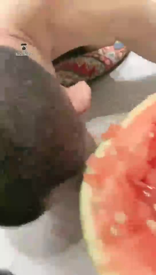 Watermelon holy water feeding uncle